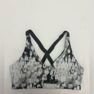Aerie Black and Gray X-Back Sports Bra